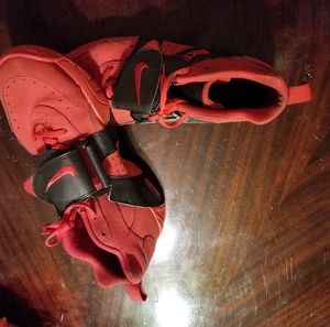 Red and black Nike air veer